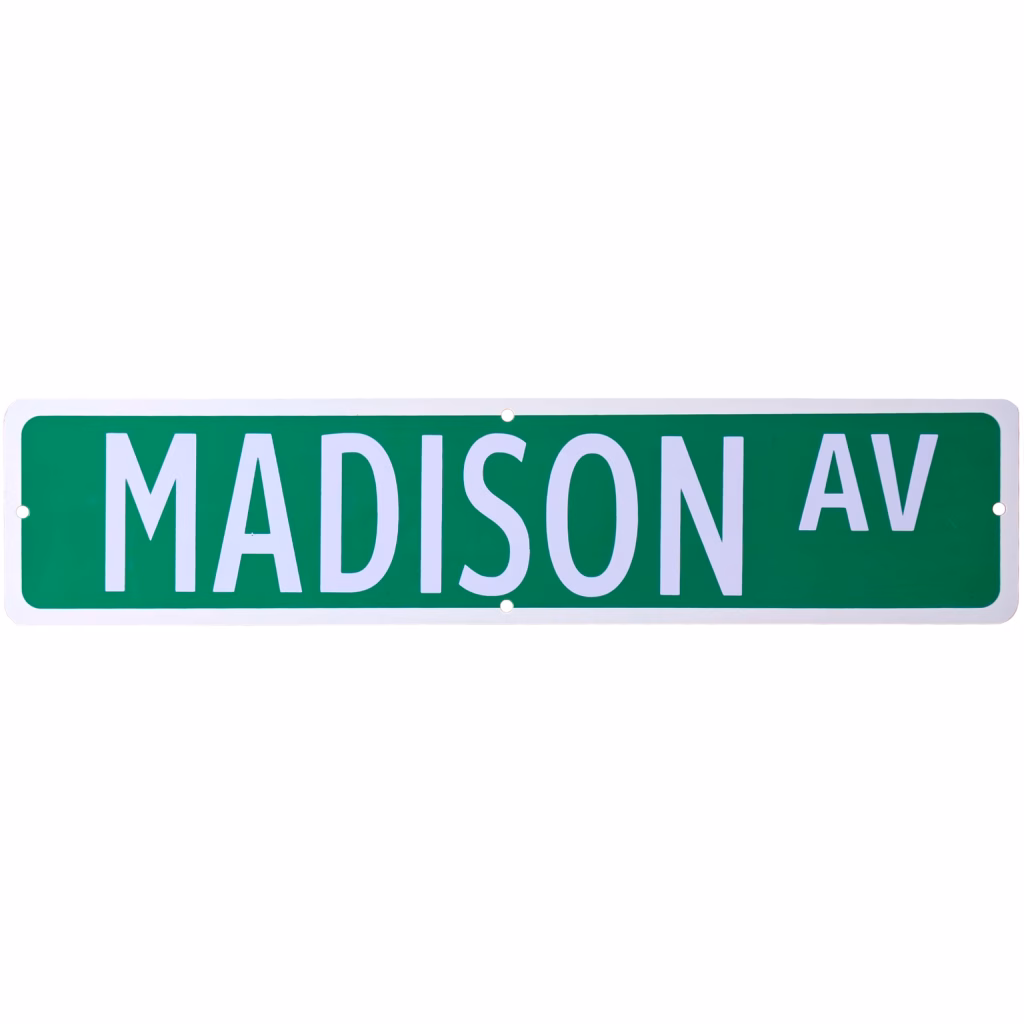 Madison Av Street Sign