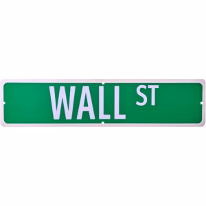 Wall Street St Iconic NYC Metal Street Sign - Decorative Wall Art for Home or Business
