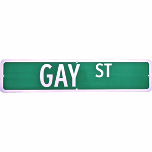 Gay Street Iconic NYC Metal Street Sign - Decorative Wall Art for Home or Business