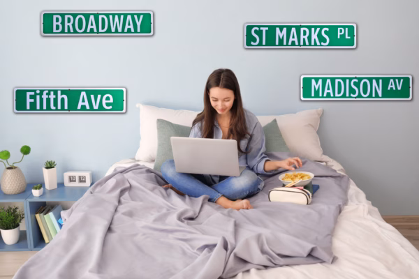 St. Marks Place Iconic NYC Metal Street Sign - Decorative Wall Art for Home or Business - Image 2