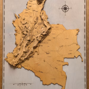 Colombia Topographic Map